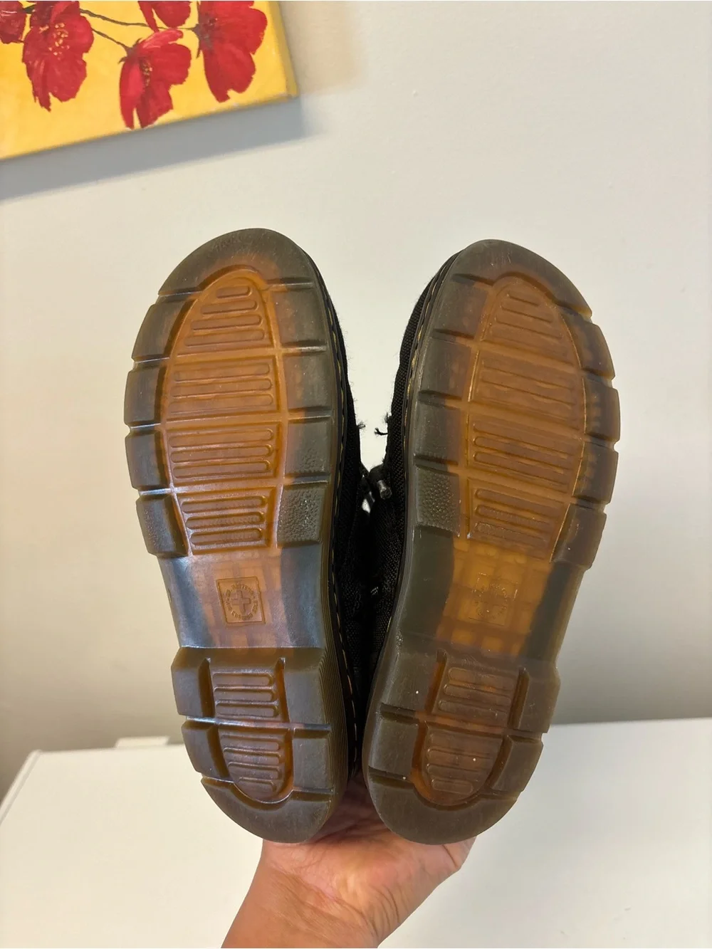 Dr. Martens Comb Combat Lace Up Kids Unisex Boots Size 2